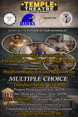 Community Conversation:   Creating a Consolidated High School For RSU29, Region II CTE, and MSAD70