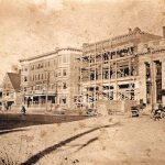Masonic Building under construction, ca. 1918