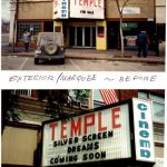 Temple Theatre prior to 2002 renovations which would see a facelift to the marquee.