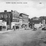 Postcard showing the North side of Market Square, 1940s.