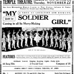 Temple Theatre advertisement, ca. 1919